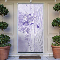 Epilepsy Awareness Door Cover Maile Pikake Lokelani Crown Flower Lei Inspired