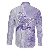 Epilepsy Awareness Family Matching Off Shoulder Short Dress and Hawaiian Shirt Maile Pikake Lokelani Crown Flower Lei Inspired LT9 - Polynesian Pride