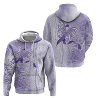 Epilepsy Awareness Hoodie Maile Pikake Lokelani Crown Flower Lei Inspired
