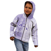 Epilepsy Awareness Kid Hoodie Maile Pikake Lokelani Crown Flower Lei Inspired