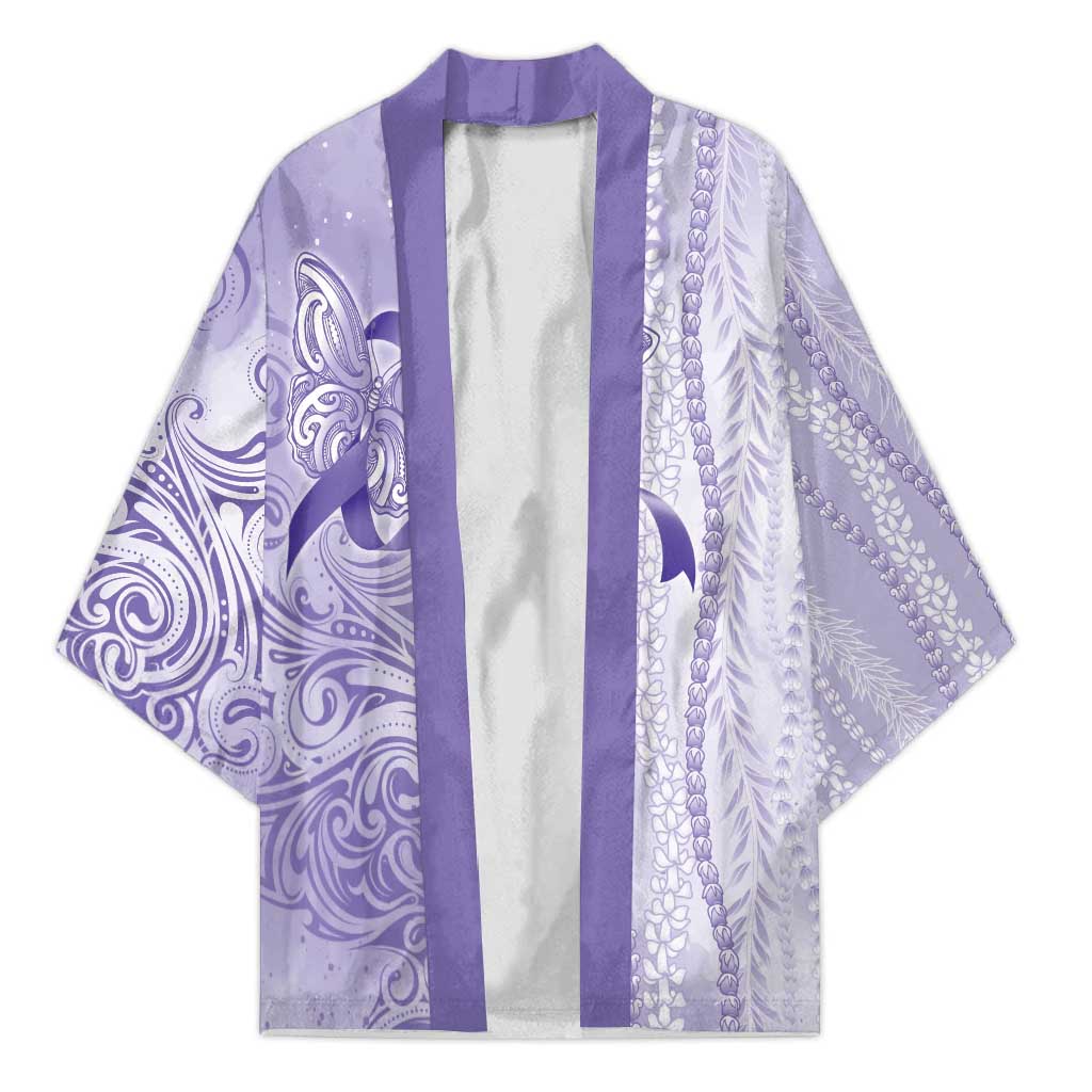 Epilepsy Awareness Kimono Maile Pikake Lokelani Crown Flower Lei Inspired