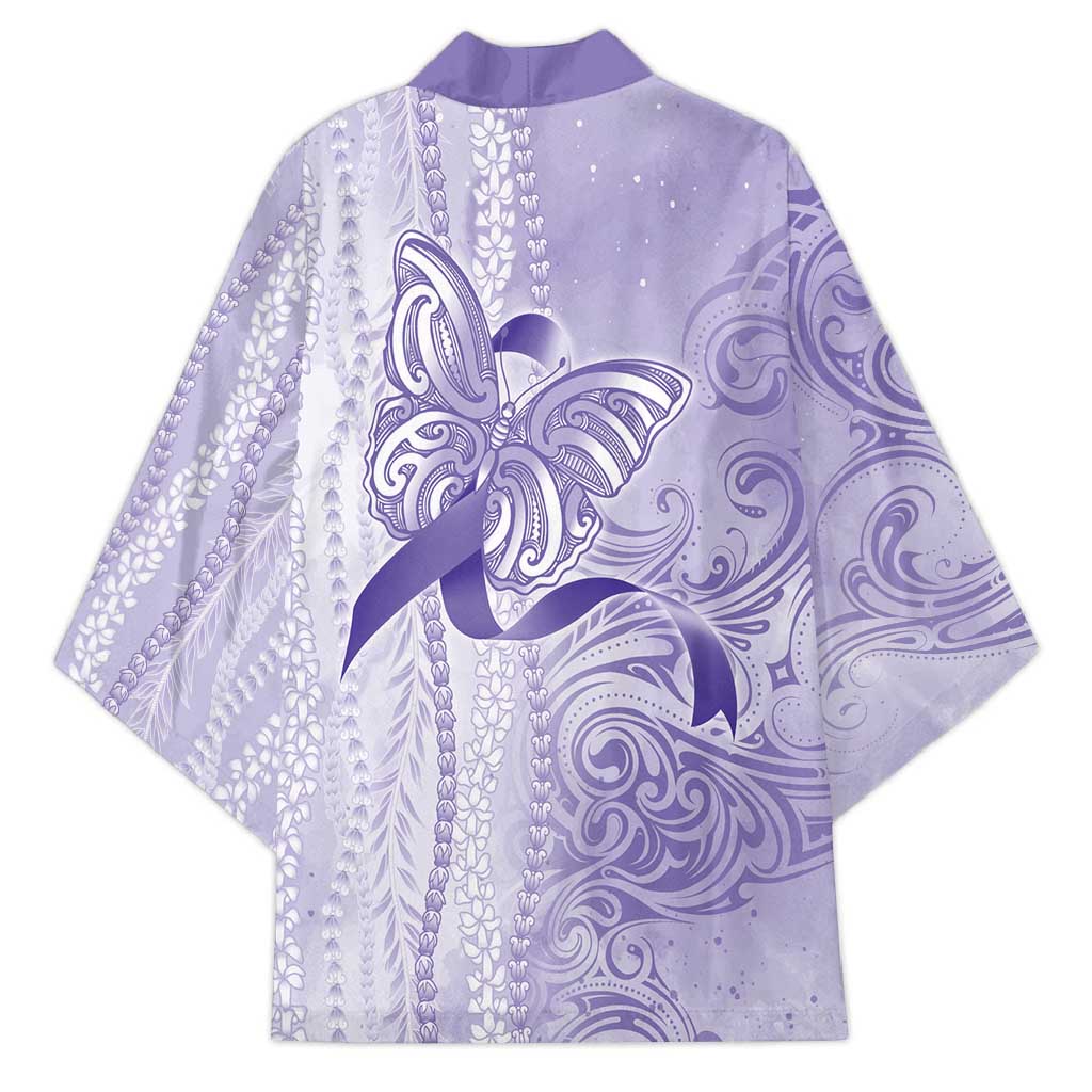 Epilepsy Awareness Kimono Maile Pikake Lokelani Crown Flower Lei Inspired