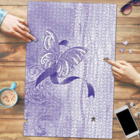 Epilepsy Awareness Puzzle Maile Pikake Lokelani Crown Flower Lei Inspired