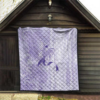 Epilepsy Awareness Quilt Maile Pikake Lokelani Crown Flower Lei Inspired
