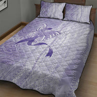 Epilepsy Awareness Quilt Bed Set Maile Pikake Lokelani Crown Flower Lei Inspired
