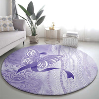 Epilepsy Awareness Round Carpet Maile Pikake Lokelani Crown Flower Lei Inspired
