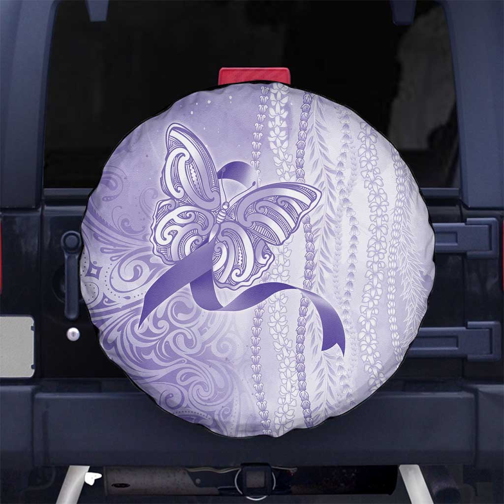 Epilepsy Awareness Spare Tire Cover Maile Pikake Lokelani Crown Flower Lei Inspired
