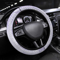 Epilepsy Awareness Steering Wheel Cover Maile Pikake Lokelani Crown Flower Lei Inspired