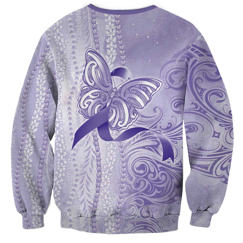 Epilepsy Awareness Sweatshirt Maile Pikake Lokelani Crown Flower Lei Inspired