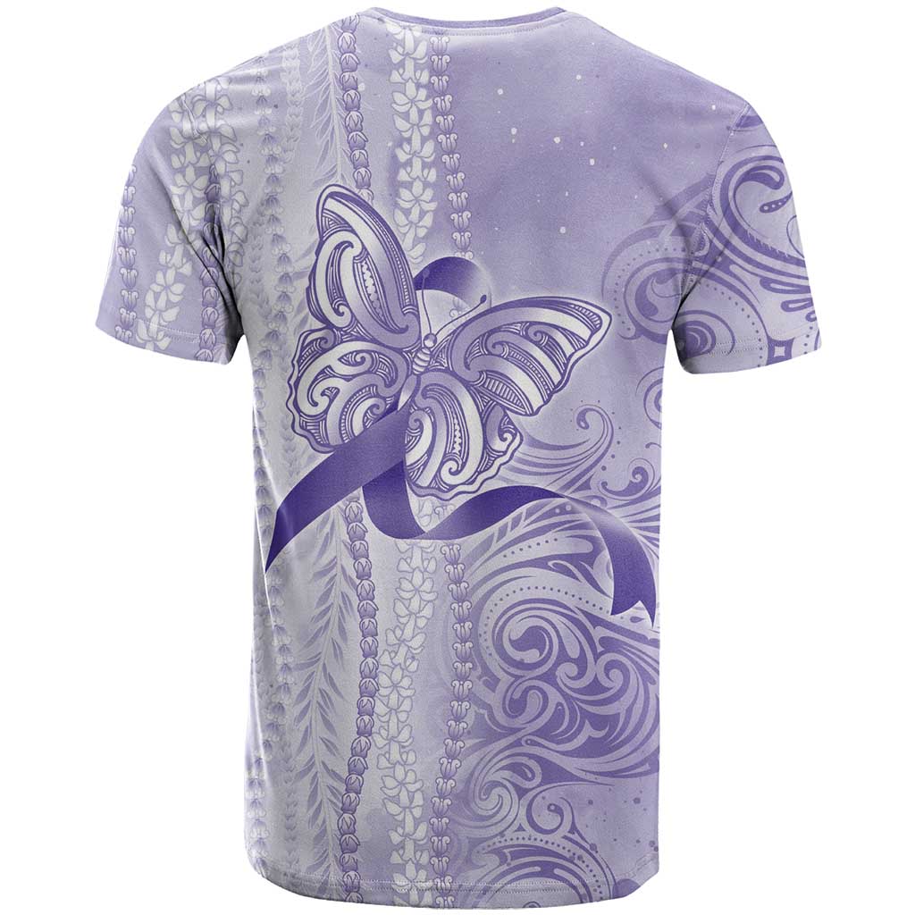 Epilepsy Awareness T Shirt Maile Pikake Lokelani Crown Flower Lei Inspired