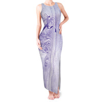 Epilepsy Awareness Tank Maxi Dress Maile Pikake Lokelani Crown Flower Lei Inspired