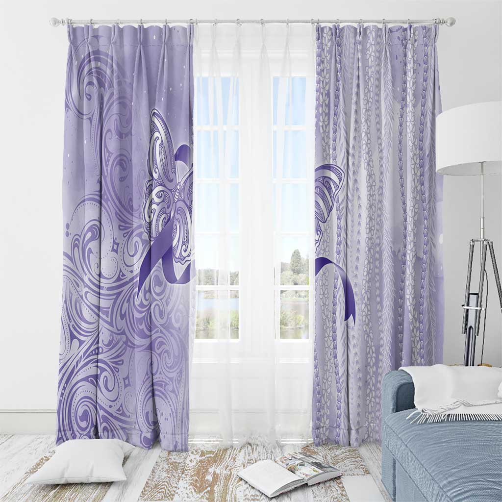 Epilepsy Awareness Window Curtain Maile Pikake Lokelani Crown Flower Lei Inspired