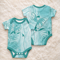 PTSD Support Baby Onesie Maile Pikake Lokelani Crown Flower Lei Inspired LT9 - Polynesian Pride