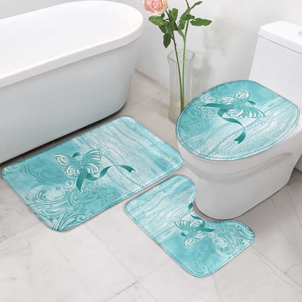 PTSD Awareness Bathroom Set Maile Pikake Lokelani Crown Flower Lei Inspired