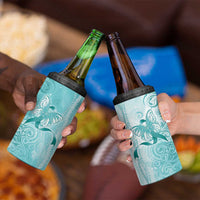 PTSD Awareness 4 in 1 Can Cooler Tumbler Maile Pikake Lokelani Crown Flower Lei Inspired