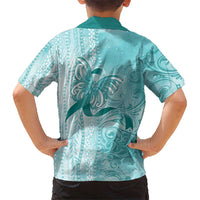 PTSD Awareness Family Matching Off Shoulder Short Dress and Hawaiian Shirt Maile Pikake Lokelani Crown Flower Lei Inspired LT9 - Polynesian Pride