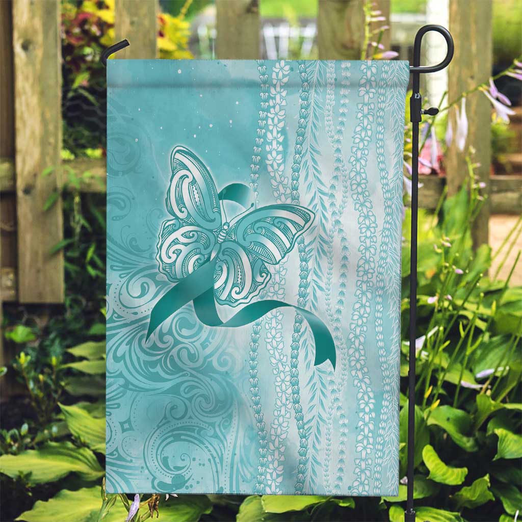 PTSD Awareness Garden Flag Maile Pikake Lokelani Crown Flower Lei Inspired
