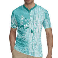 PTSD Awareness Rugby Jersey Maile Pikake Lokelani Crown Flower Lei Inspired