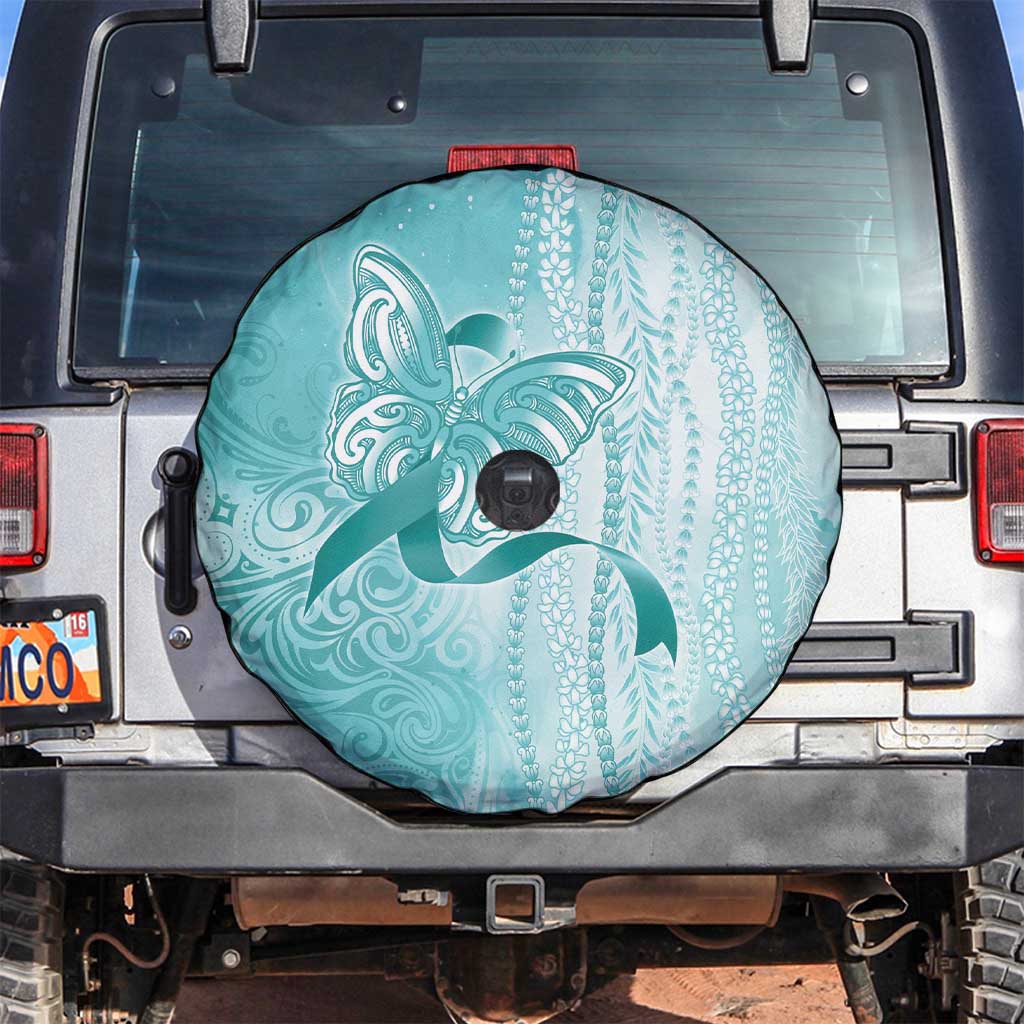 PTSD Awareness Spare Tire Cover Maile Pikake Lokelani Crown Flower Lei Inspired