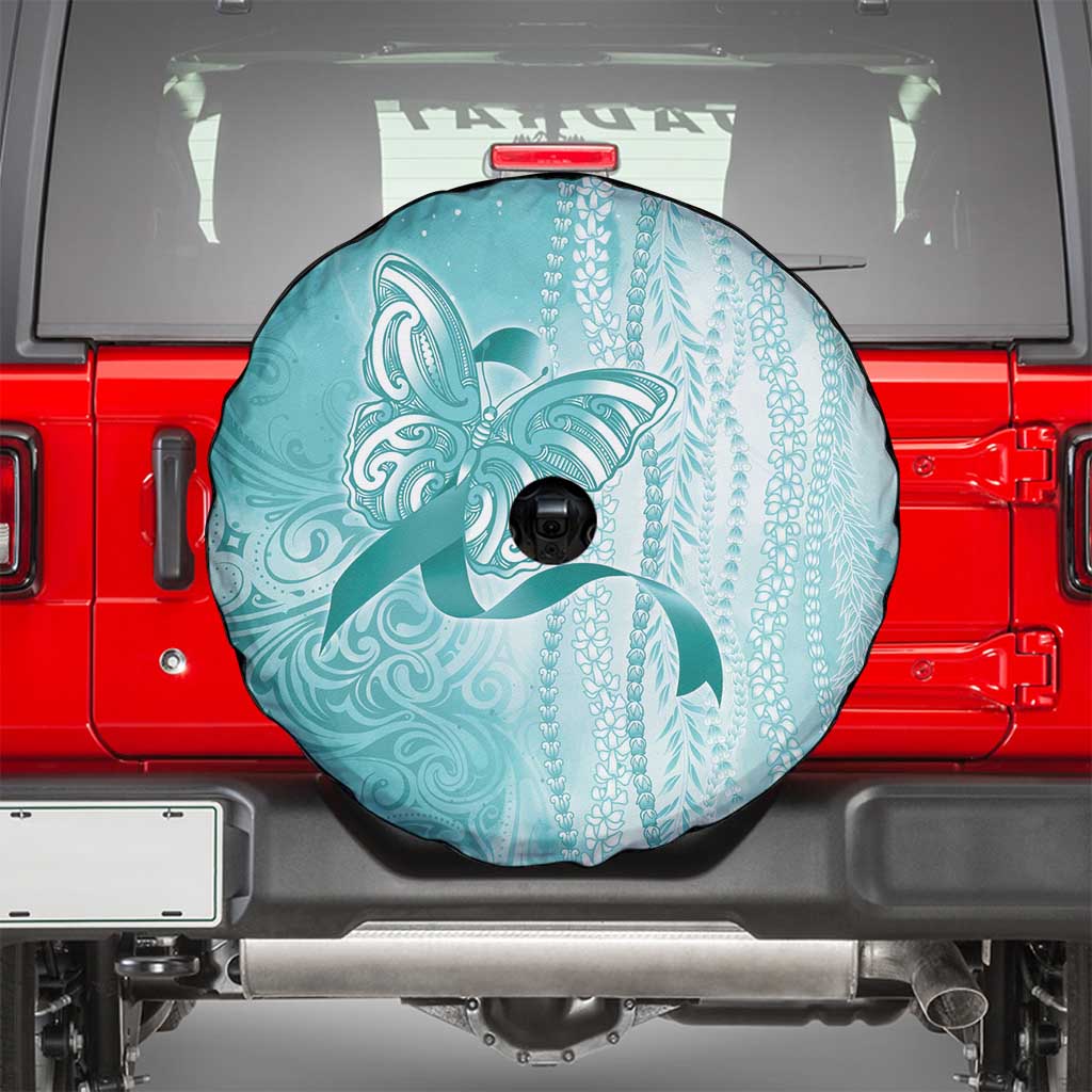 PTSD Awareness Spare Tire Cover Maile Pikake Lokelani Crown Flower Lei Inspired