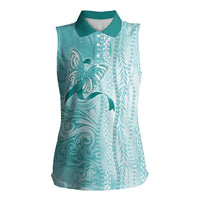 PTSD Awareness Women Sleeveless Polo Shirt Maile Pikake Lokelani Crown Flower Lei Inspired