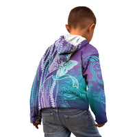 Suicide Prevention Awareness Kid Hoodie Maile Pikake Lokelani Crown Flower Lei Inspired