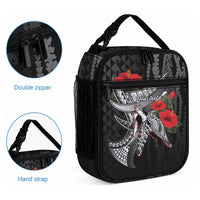 Hawaiian Honu Personalized Lunch Bag Black Tribal Hook Pattern LT9 - Polynesian Pride