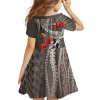 Hawaiian Honu Personalized Family Matching Mermaid Dress and Hawaiian Shirt Mocha Mousse Hibiscus Tribal Hook Pattern LT9 - Polynesian Pride