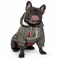 Hawaiian Honu Personalized Pet Hoodie Mocha Mousse Hibiscus Tribal Hook Pattern LT9 - Polynesian Pride