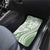 Green Hawaiian Quilt Pattern Car Mats Mixed Polynesian Tribal Arty