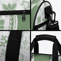 Green Hawaiian Quilt Pattern Duffle Bag Mixed Polynesian Tribal Arty LT9 - Polynesian Pride