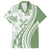 Green Hawaiian Quilt Pattern Hawaiian Shirt Mixed Polynesian Tribal Arty