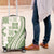 Green Hawaiian Quilt Pattern Luggage Cover Mixed Polynesian Tribal Arty