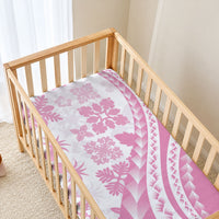 Pink Hawaiian Quilt Pattern Baby Bed Cover Mixed Polynesian Tribal Arty LT9 - Polynesian Pride