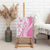 Pink Hawaiian Quilt Pattern Canvas Wall Art Mixed Polynesian Tribal Arty