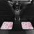 Pink Hawaiian Quilt Pattern Car Mats Mixed Polynesian Tribal Arty