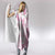 Pink Hawaiian Quilt Pattern Hooded Blanket Mixed Polynesian Tribal Arty