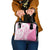 Pink Hawaiian Quilt Pattern Shoulder Handbag Mixed Polynesian Tribal Arty