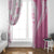 Pink Hawaiian Quilt Pattern Window Curtain Mixed Polynesian Tribal Arty