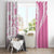 Pink Hawaiian Quilt Pattern Window Curtain Mixed Polynesian Tribal Arty