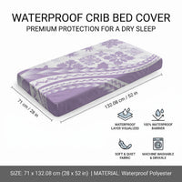 Purple Hawaiian Quilt Pattern Baby Bed Cover Mixed Polynesian Tribal Arty LT9 - Polynesian Pride