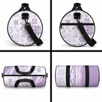 Purple Hawaiian Quilt Pattern Duffle Bag Mixed Polynesian Tribal Arty LT9 - Polynesian Pride