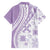 Purple Hawaiian Quilt Pattern Hawaiian Shirt Mixed Polynesian Tribal Arty