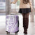 Purple Hawaiian Quilt Pattern Luggage Cover Mixed Polynesian Tribal Arty