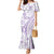 Purple Hawaiian Quilt Pattern Mermaid Dress Mixed Polynesian Tribal Arty