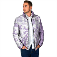 Purple Hawaiian Quilt Pattern Padded Jacket Mixed Polynesian Tribal Arty LT9 - Polynesian Pride