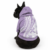 Purple Hawaiian Quilt Pattern Pet Hoodie Mixed Polynesian Tribal Arty LT9 - Polynesian Pride