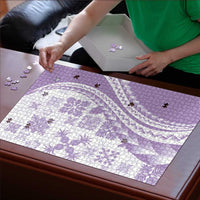 Purple Hawaiian Quilt Pattern Puzzle Mixed Polynesian Tribal Arty LT9 - Polynesian Pride