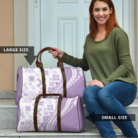 Purple Hawaiian Quilt Pattern Travel Bag Mixed Polynesian Tribal Arty - Polynesian Pride
