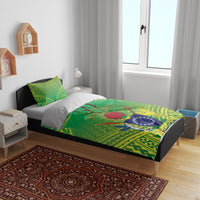 Cook Islands Constitution Day Bedding Set Kuki Airani Since 1965